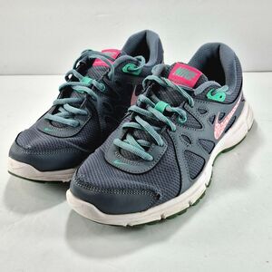 Nike Revolution 2 Running Shoes Sneakers Gray Pink Turquoise Women's Size 8